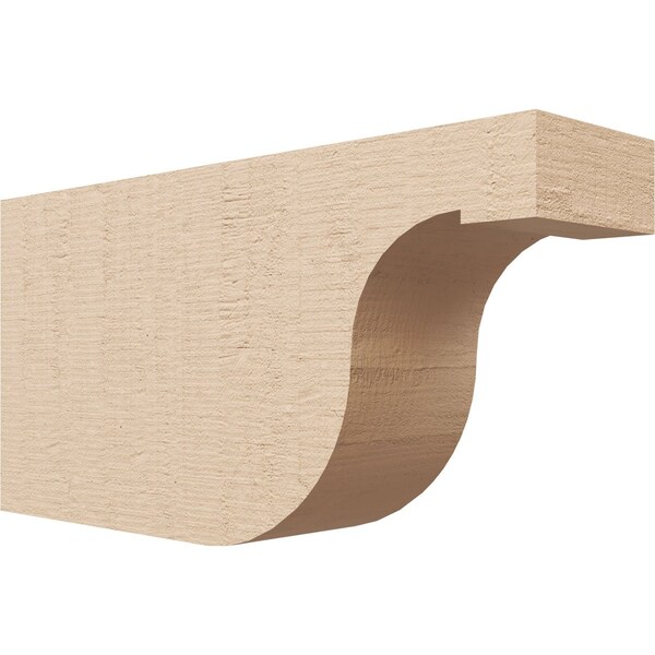 Ekena Millwork 4in. W x 8in. H x 16in. L Del Monte Woodgrain TimberThane Rafter Tail, Primed Tan RFTUR04X08X16DELRCPR - main